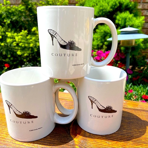 Emily Adams Other - 3 - RARE Find - Emily Adams Couture Coffee Mugs